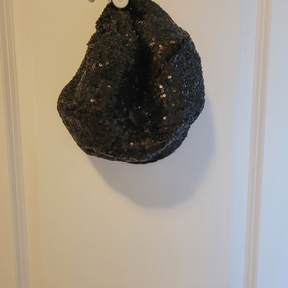 Justice Black Sequin Hat